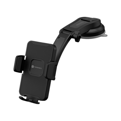 Portronics Car Mobile Holder for Windshield, Dashboard(Black)