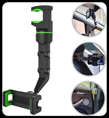 BITWEAVE Car Mobile Holder for Windshield(Black, Green)