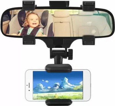 aavomaa Car Mobile Holder for Windshield, Clip, Dashboard(Black)