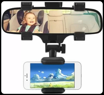 BITWEAVE Car Mobile Holder for Windshield, Clip, Dashboard(Black)