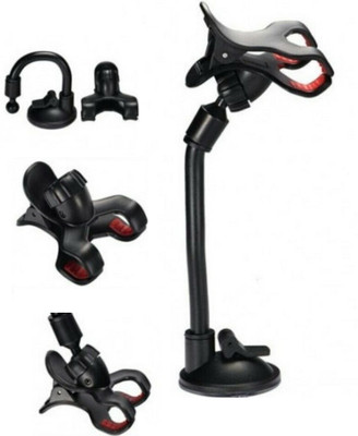 Trifles Car Mobile Holder for Windshield, Clip, Dashboard(Black)