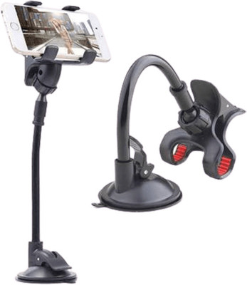 Trifles Car Mobile Holder for Dashboard, Windshield, AC Vent, CD Slot, Clip(Black)