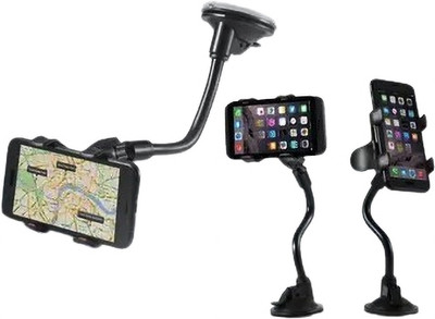 Trifles Car Mobile Holder for Windshield, Dashboard, Clip(Black)