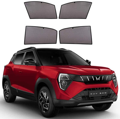 Ds enterprise Car Window Sun Shade for Mahindra XUV 3XO All Models - Black Color (Pack of 4) Car Curtain