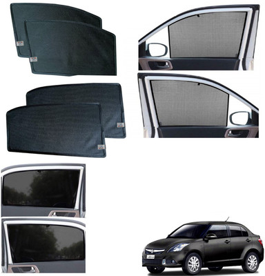 WolkomHome Side Window Sun Shade For Maruti Suzuki New Dzire(Black)