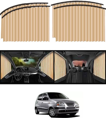 monolive Universal Sunproof Protection Beige Magnetic Curtains Set Of 4 For Car-316 Car Curtain