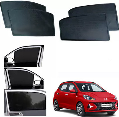 FORSONS Side Window Sun Shade For Hyundai Grand i10 NIOS(Black)