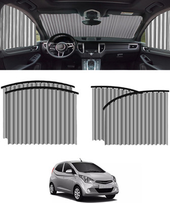 MSNP Universal Silver Foldable 4pcs Megnetic Curtain For Car Extra Privacy-93 Car Curtain