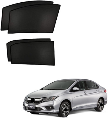 Auto Smart Look Side Window Sun Shade For Honda City(Black)