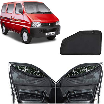Ds enterprise Z Black Car Window Magnetic/Zipper Sun Shade for Maruti Suzuki Ecco All Models Car Curtain