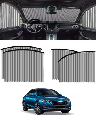 MSNP Universal Silver Foldable 4pcs Megnetic Curtain For Car Extra Privacy-198 Car Curtain