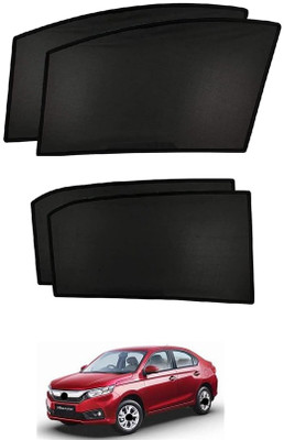Auto Smart Look Side Window Sun Shade For Honda Amaze(Black)