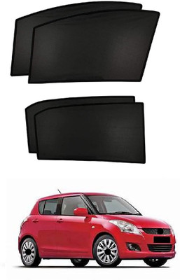 Auto Smart Look Side Window Sun Shade For Maruti Suzuki Swift(Black)