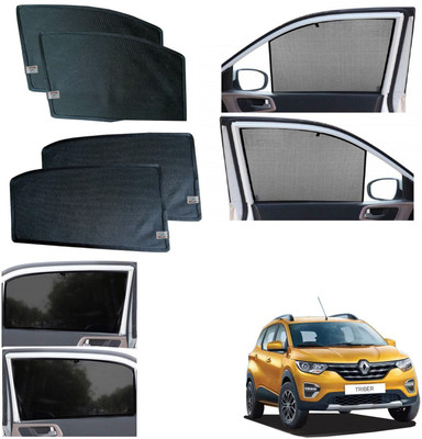 WolkomHome Side Window Sun Shade For Renault Triber(Black)