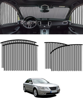 MSNP Universal Silver Foldable 4pcs Megnetic Curtain For Car Extra Privacy-85 Car Curtain