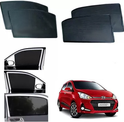 FORSONS Side Window Sun Shade For Hyundai Grand i10(Black)