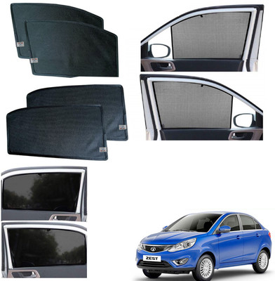 WolkomHome Side Window Sun Shade For Tata Zest(Black)