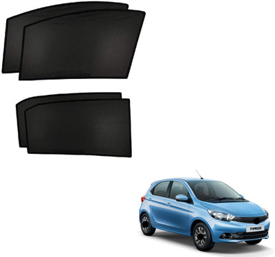 Auto Smart Look Side Window Sun Shade For Tata Tiago(Black)
