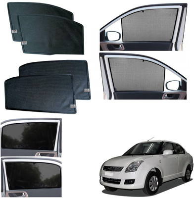 WolkomHome Side Window Sun Shade For Maruti Suzuki Swift Dzire(Black)