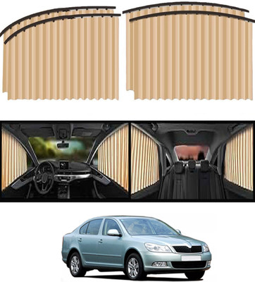monolive Universal Sunproof Protection Beige Magnetic Curtains Set Of 4 For Car-176 Car Curtain