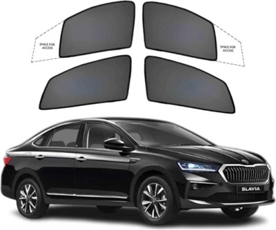 MOTOSHIELD Car Premium Fix Type Sunshade Curtain for Skoda Slavia (2024 onwards) Car Curtain