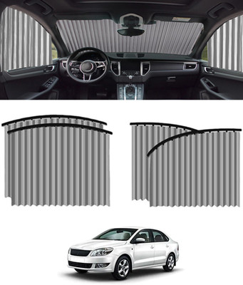 MSNP Universal Silver Foldable 4pcs Megnetic Curtain For Car Extra Privacy-214 Car Curtain