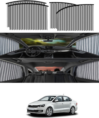 CCMM Silver Detachable/UV Protection Magnetic Curtain 4pcs For Car Side Window-288 Car Curtain