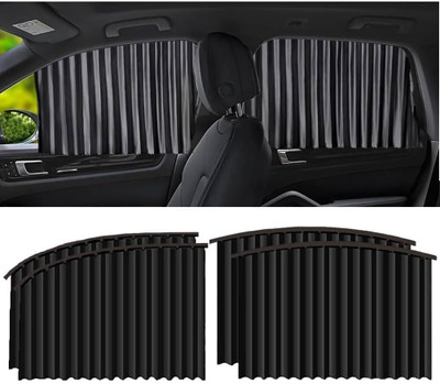 Sahaj Enterprise 4Pcs Car Window Curtain Car Curtain
