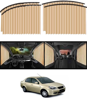 monolive Universal Sunproof Protection Beige Magnetic Curtains Set Of 4 For Car-104 Car Curtain