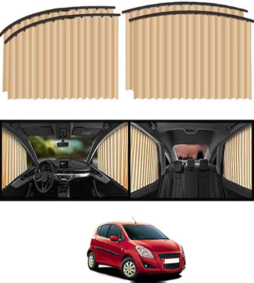 monolive Universal Sunproof Protection Beige Magnetic Curtains Set Of 4 For Car-218 Car Curtain