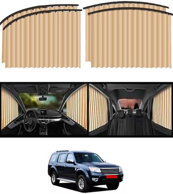 monolive Universal Sunproof Protection Beige Magnetic Curtains Set Of 4 For Car-90 Car Curtain