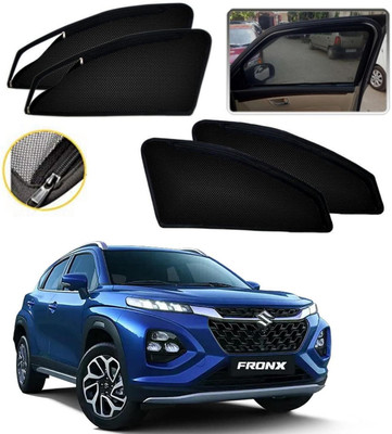 Ds enterprise Car Window Magnetic/Zipper Sun Shade for Maruti Suzuki Fronx All Models Car Curtain