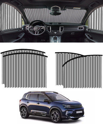 MSNP Universal Silver Foldable 4pcs Megnetic Curtain For Car Extra Privacy-45 Car Curtain