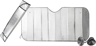 HkrCarHub Rear Window Sun Shade For Hyundai Verna(Silver)
