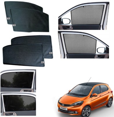 WolkomHome Side Window Sun Shade For Tata Tiago(Black)