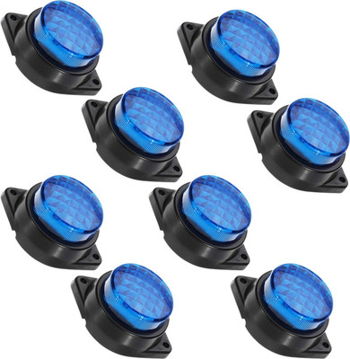 Apsmotiv Blue 24V Round led side marker light for Trucks Trailer RV Universal vehicle Car Dash Indicator Lamp