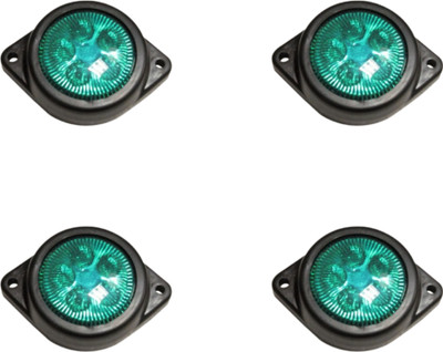 Apsmotiv 7 SMD/LED Front/Rear Side Marker Lights 4 Piece Set for Universal Vehicles Car Dash Indicator Lamp