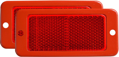 Apsmotiv RED Mudguard with Steel Frame Reflector Suitable for Universal Application Car Dash Indicator Lamp