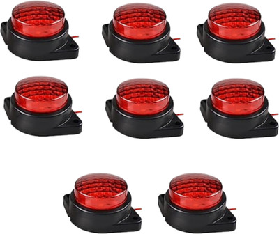 Apsmotiv Red Side Marker Lamp Light 24V Set Suitable for Trucks & Universal Vehicles Car Dash Indicator Lamp