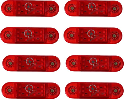 Apsmotiv 12V Red LED Side Marker Lights for Universal Surface Mount for Trucks Trailer RV Car Dash Indicator Lamp