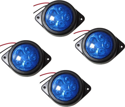 Apsmotiv Blue Side Marker Lights 7 SMD/LED Front/Rear Marker for Universal Vehicles PK-4 Car Dash Indicator Lamp