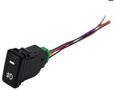 Cloudsale 4 Wire Fog Light On Off Push Switch compatible for all old Suzuki cars 1 Car Dash Switch Panel(12 V)