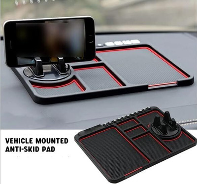 MFORALL Silicone Standard Mat For  Universal For Car(Black)