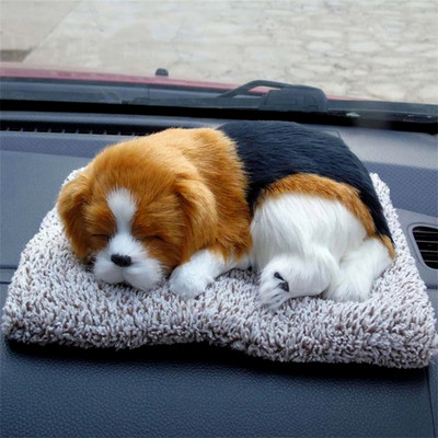 Selifaur Sleeping Dog Soft Toy in - Car Dashboard Decorations Accessories Car Dashboard Cover(DC Universal For Car)