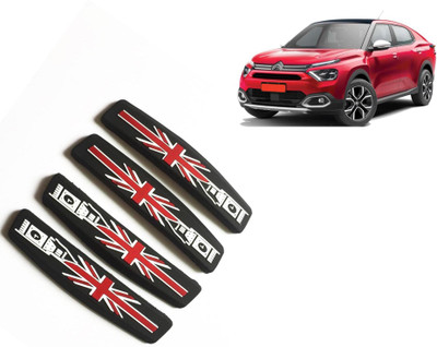 Selifaur Silicone, Rubber Car Door Guard(Black, Red, Pack of 4, NA, Universal For Car)