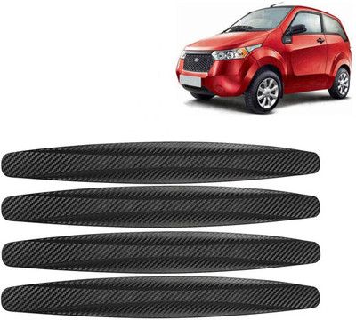 Selifaur Rubber Car Bumper Guard(Black, Pack of 4, Mahindra, Reva)