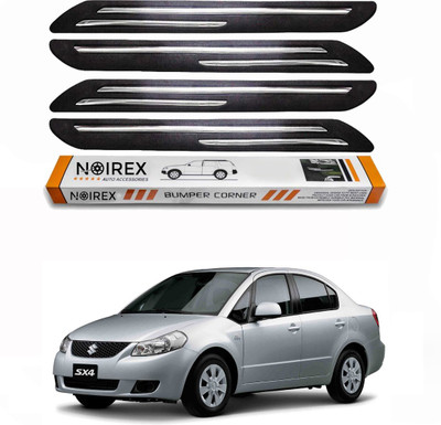 ZIMBER Rubber, Stainless Steel Car Bumper Guard(Black, Pack of Pack Of 4, Universal For Car, SX4)
