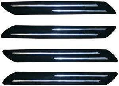 Edylinn Rubber Car Bumper Guard(Black, Pack of 4, Universal For Car, Universal For Car)
