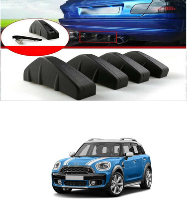 PRTEK Plastic Car Bumper Guard(Black, Pack of PACK OF 4, Mini, Countryman)