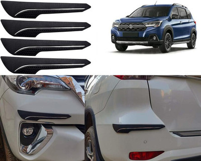 Selifaur Rubber Car Bumper Guard(Black, Pack of 4, Maruti, Zen)